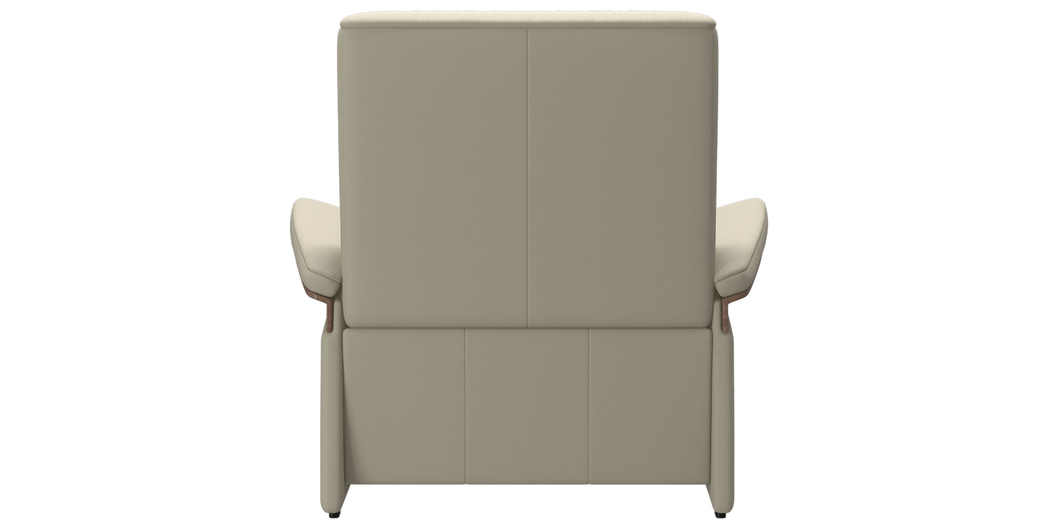Paloma Leather Light Grey &amp; Walnut Arm Trim | Stressless Mary Chair | Valley Ridge Furniture