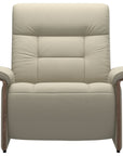 Paloma Leather Light Grey & Walnut Arm Trim | Stressless Mary Chair | Valley Ridge Furniture
