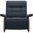 Paloma Leather Oxford Blue & Walnut Arm Trim | Stressless Mary Chair | Valley Ridge Furniture
