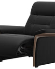 Paloma Leather Black & Walnut Arm Trim | Stressless Mary Chair | Valley Ridge Furniture