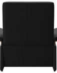 Paloma Leather Black & Walnut Arm Trim | Stressless Mary Chair | Valley Ridge Furniture