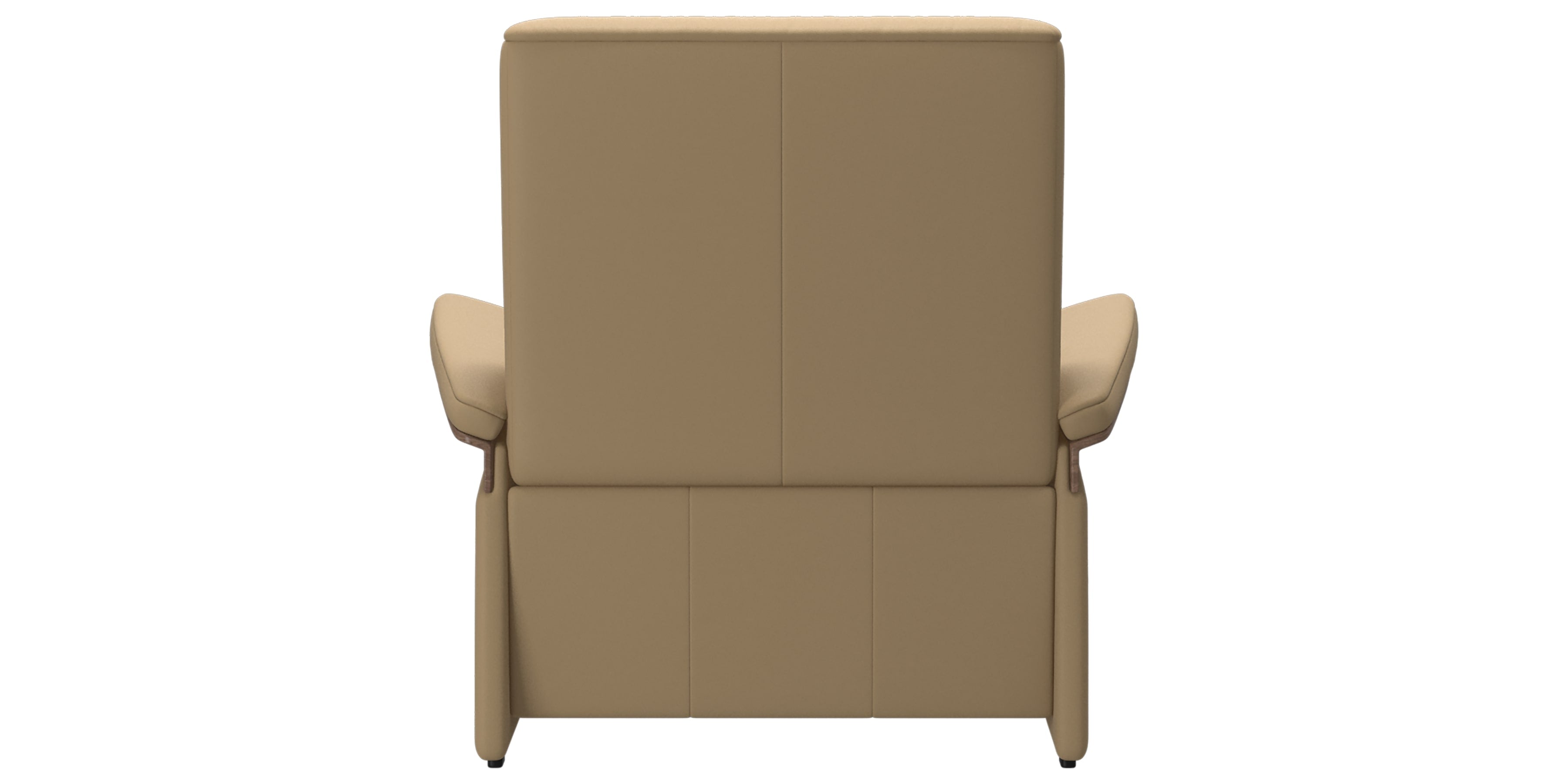 Paloma Leather Sand &amp; Walnut Arm Trim | Stressless Mary Chair | Valley Ridge Furniture