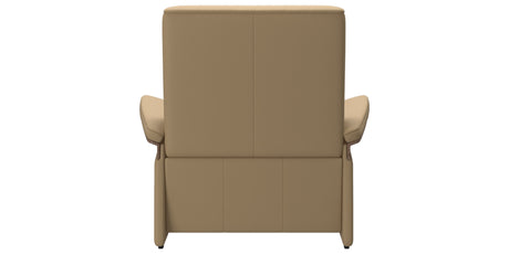 Paloma Leather Sand & Walnut Arm Trim | Stressless Mary Chair | Valley Ridge Furniture