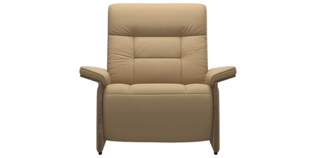 Paloma Leather Sand & Walnut Arm Trim | Stressless Mary Chair | Valley Ridge Furniture