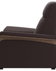 Paloma Leather Chocolate & Walnut Arm Trim | Stressless Mary Chair | Valley Ridge Furniture