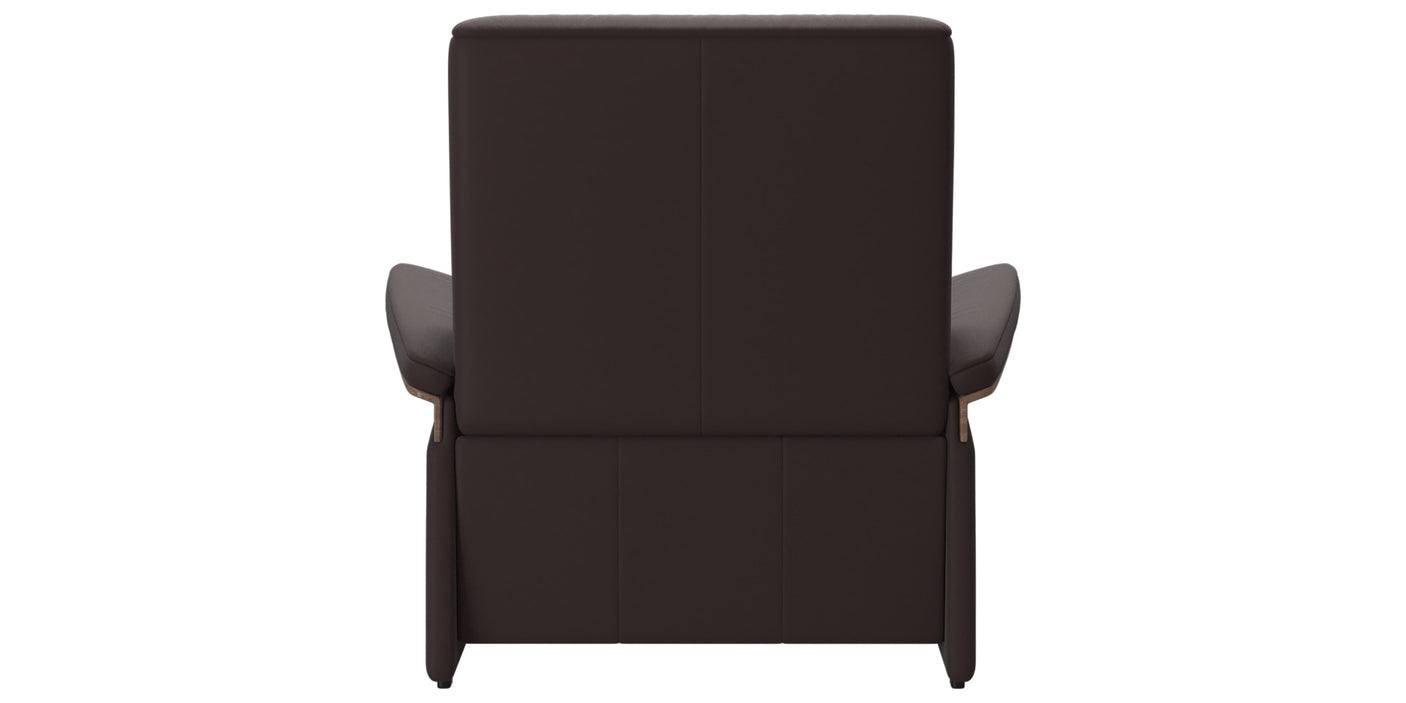 Paloma Leather Chocolate & Walnut Arm Trim | Stressless Mary Chair | Valley Ridge Furniture