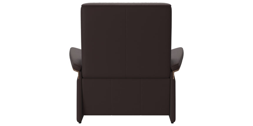 Paloma Leather Chocolate & Walnut Arm Trim | Stressless Mary Chair | Valley Ridge Furniture