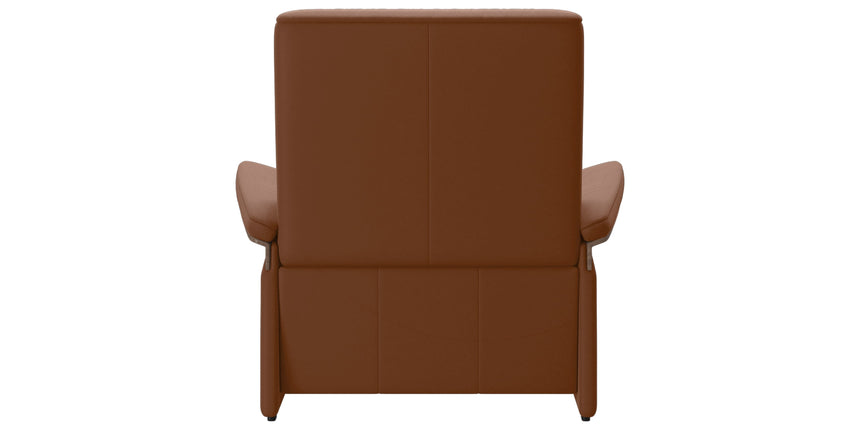 Paloma Leather New Cognac & Walnut Arm Trim | Stressless Mary Chair | Valley Ridge Furniture