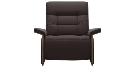 Paloma Leather Chocolate & Walnut Arm Trim | Stressless Mary Chair | Valley Ridge Furniture
