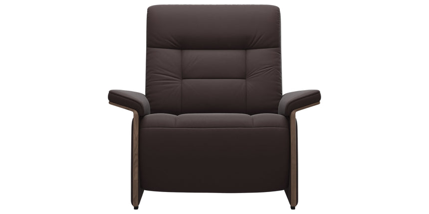 Paloma Leather Chocolate & Walnut Arm Trim | Stressless Mary Chair | Valley Ridge Furniture