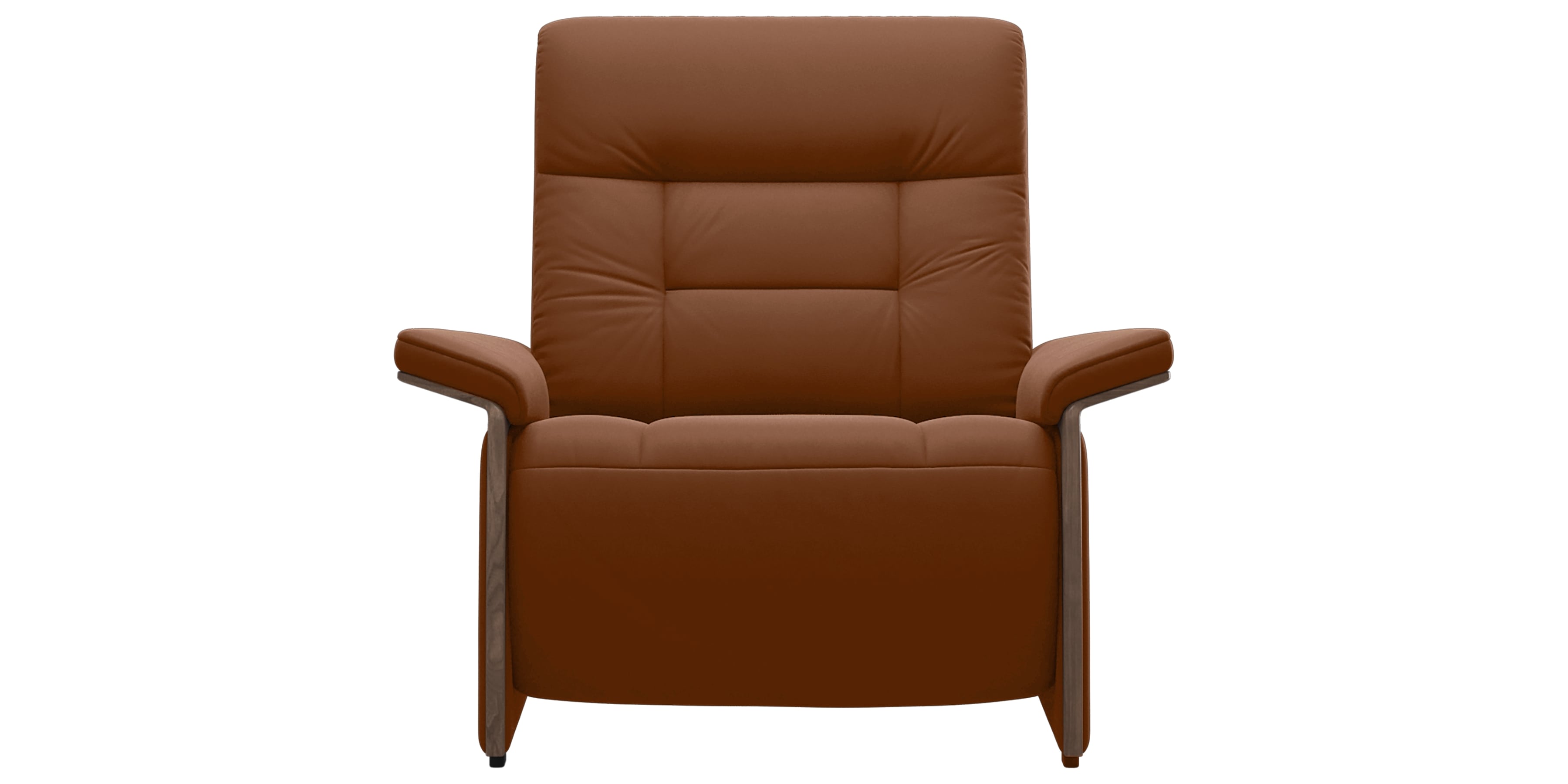 Paloma Leather New Cognac & Walnut Arm Trim | Stressless Mary Chair | Valley Ridge Furniture