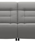 Paloma Leather Silver Grey & Walnut Arm Trim | Stressless Mary 2-Seater Sofa | Valley Ridge Furniture