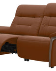 Paloma Leather New Cognac & Walnut Arm Trim | Stressless Mary 2-Seater Sofa | Valley Ridge Furniture
