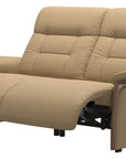 Paloma Leather Sand & Walnut Arm Trim | Stressless Mary 2-Seater Sofa | Valley Ridge Furniture