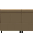 Paloma Leather Sand & Matte Black Arm Trim | Stressless Emily C22 Corner Sofa | Valley Ridge Furniture