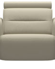 Paloma Leather Light Grey & Matte Black Arm Trim | Stressless Emily Chair | Valley Ridge Furniture