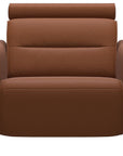 Paloma Leather New Cognac & Matte Black Arm Trim | Stressless Emily Chair | Valley Ridge Furniture