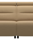 Paloma Leather Sand & Matte Black Arm Trim | Stressless Emily 2-Seater Sofa | Valley Ridge Furniture