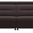 Paloma Leather Chocolate & Matte Black Arm Trim | Stressless Emily 2-Seater Sofa | Valley Ridge Furniture
