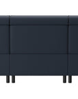 Paloma Leather Oxford Blue & Matte Black Arm Trim | Stressless Emily 3-Seater Sofa | Valley Ridge Furniture