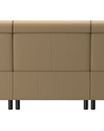 Paloma Leather Sand & Matte Black Arm Trim | Stressless Emily 3-Seater Sofa | Valley Ridge Furniture