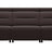 Paloma Leather Chocolate & Matte Black Arm Trim | Stressless Emily 3-Seater Sofa | Valley Ridge Furniture