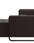 Paloma Leather Chocolate & Matte Black Arm Trim | Stressless Emily 2-Seater Sofa with Long Seat | Valley Ridge Furniture