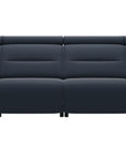 Paloma Leather Oxford Blue & Matte Black Arm Trim | Stressless Emily 4-Seater Sofa | Valley Ridge Furniture
