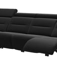 Paloma Leather Black & Matte Black Arm Trim | Stressless Emily 4-Seater Sofa | Valley Ridge Furniture