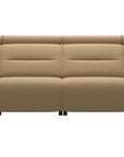 Paloma Leather Sand & Matte Black Arm Trim | Stressless Emily 4-Seater Sofa | Valley Ridge Furniture
