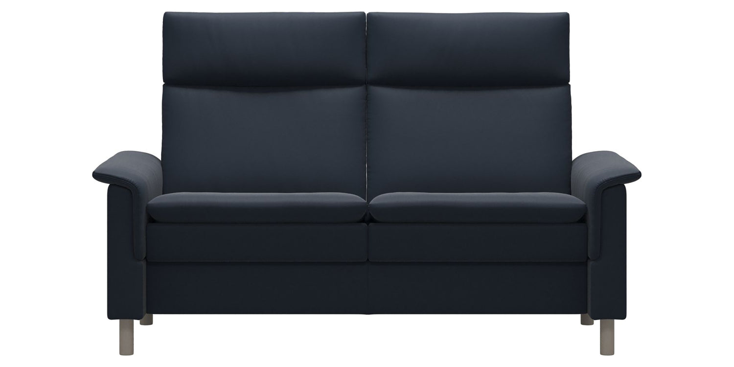 Paloma Leather Oxford Blue and Whitewash Base | Stressless Aurora 2-Seater High Back Sofa | Valley Ridge Furniture