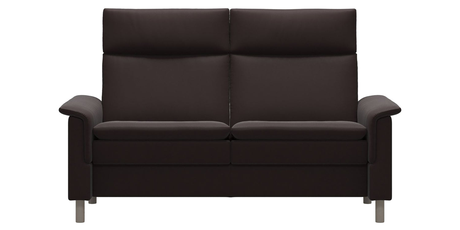 Paloma Leather Chocolate and Whitewash Base | Stressless Aurora 2-Seater High Back Sofa | Valley Ridge Furniture
