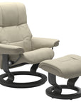 Paloma Leather Light Grey S/M/L and Grey Base | Stressless Mayfair Classic Recliner | Valley Ridge Furniture