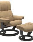 Paloma Leather Sand S/M/L and Grey Base | Stressless Mayfair Classic Recliner | Valley Ridge Furniture