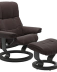 Paloma Leather Chocolate S/M/L and Grey Base | Stressless Mayfair Classic Recliner | Valley Ridge Furniture