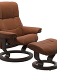 Paloma Leather New Cognac S/M/L and Wenge Base | Stressless Mayfair Classic Recliner | Valley Ridge Furniture