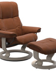 Paloma Leather New Cognac S/M/L and Whitewash Base | Stressless Mayfair Classic Recliner | Valley Ridge Furniture