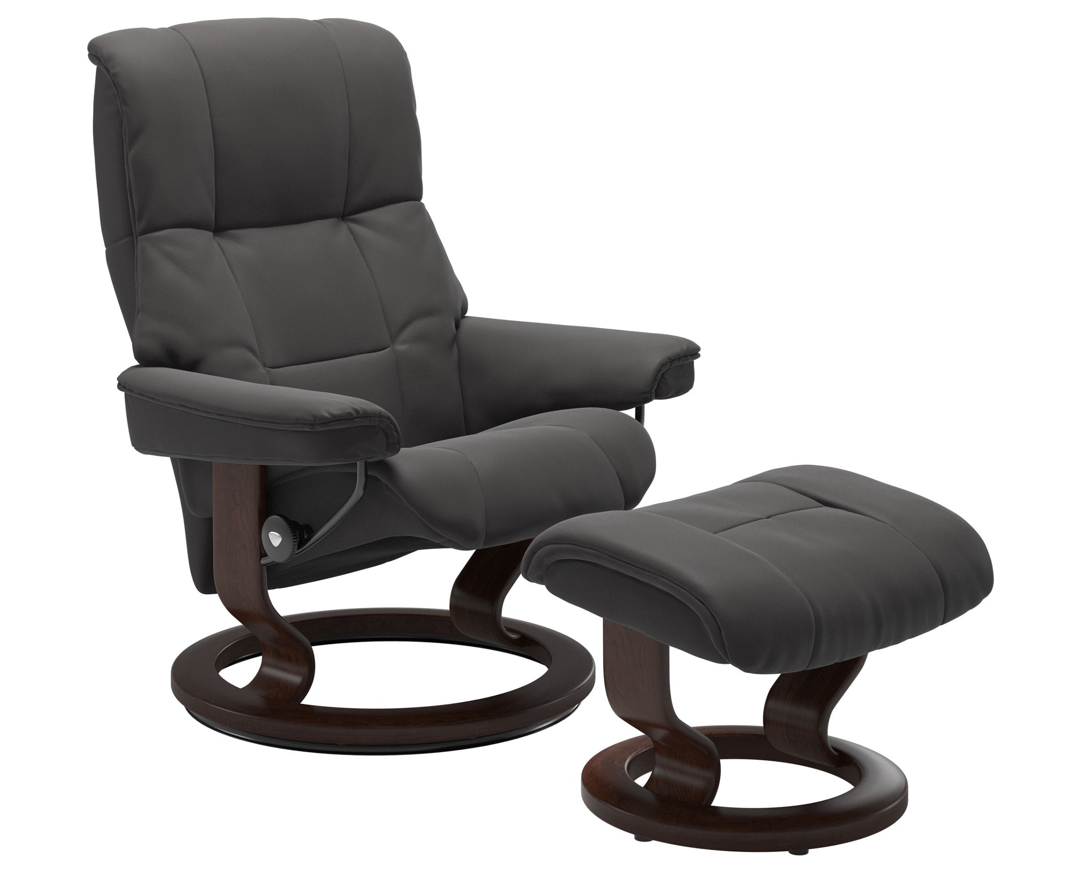 Paloma Leather Rock S/M/L and Brown Base | Stressless Mayfair Classic Recliner | Valley Ridge Furniture