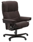 Paloma Leather Chocolate M and Wenge Base | Stressless Mayfair Home Office Chair | Valley Ridge Furniture