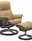 Paloma Leather Sand S/M/L and Grey Base | Stressless Mayfair Signature Recliner | Valley Ridge Furniture