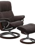 Paloma Leather Chocolate S/M/L and Brown Base | Stressless Mayfair Signature Recliner | Valley Ridge Furniture