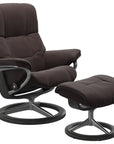 Paloma Leather Chocolate S/M/L and Grey Base | Stressless Mayfair Signature Recliner | Valley Ridge Furniture