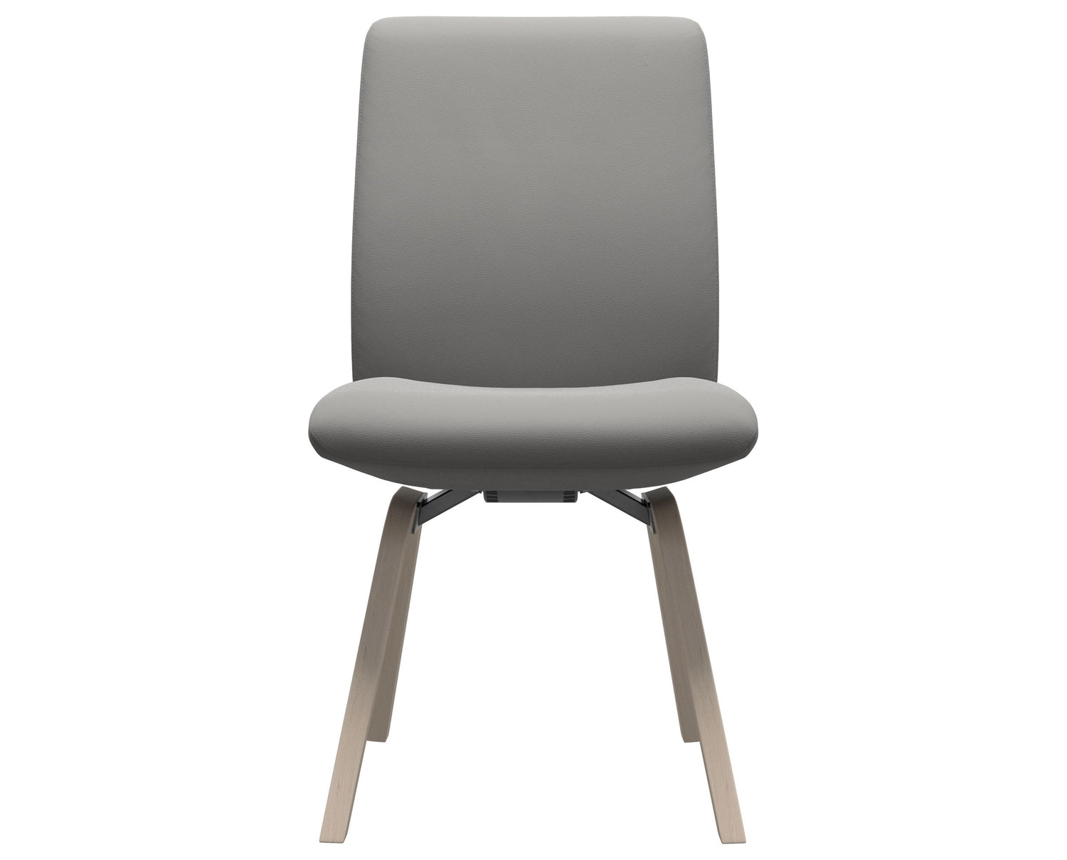Paloma Leather Silver Grey & Whitewash Base | Stressless Laurel Low Back D200 Dining Chair | Valley Ridge Furniture