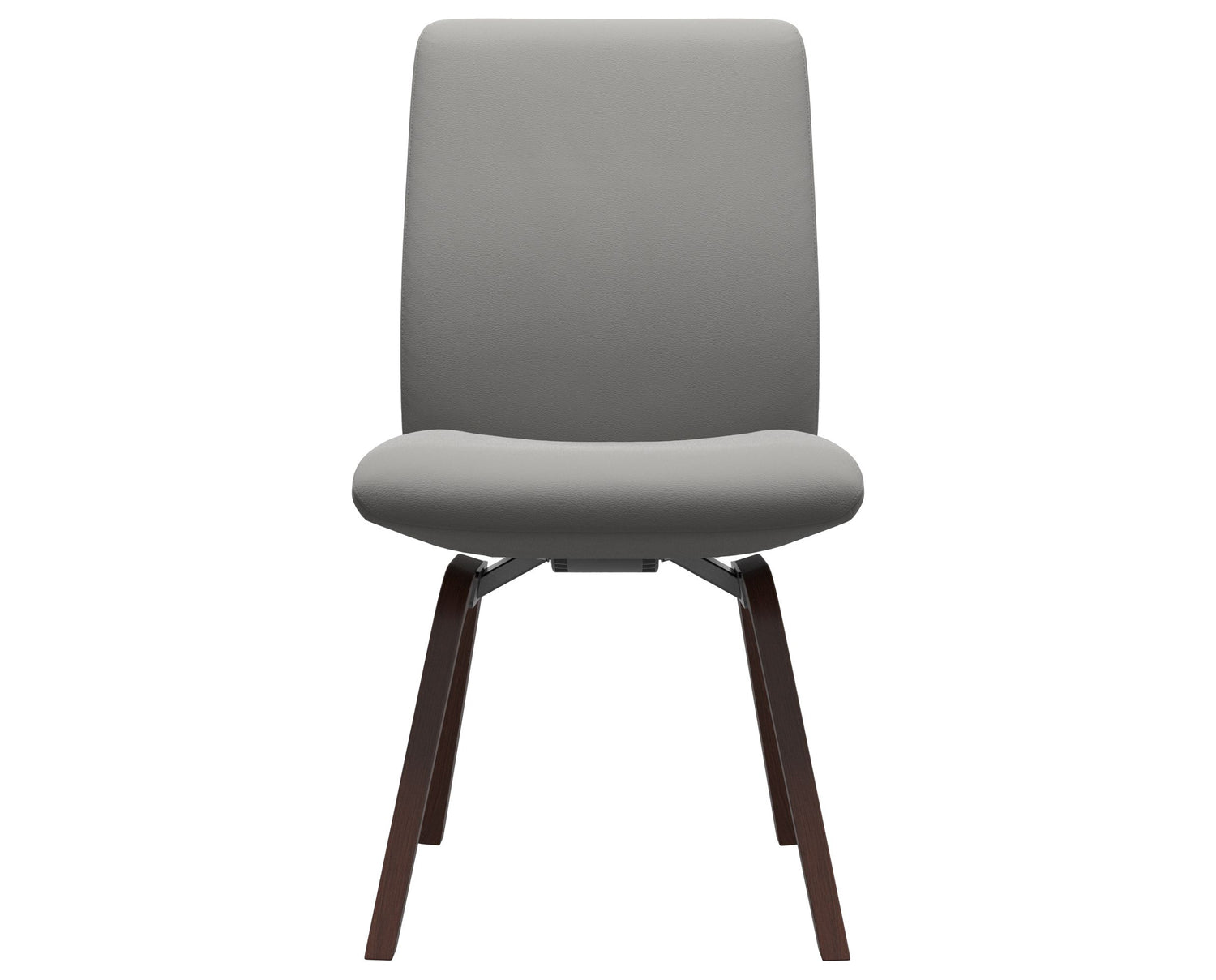 Paloma Leather Silver Grey & Walnut Base | Stressless Laurel Low Back D200 Dining Chair | Valley Ridge Furniture