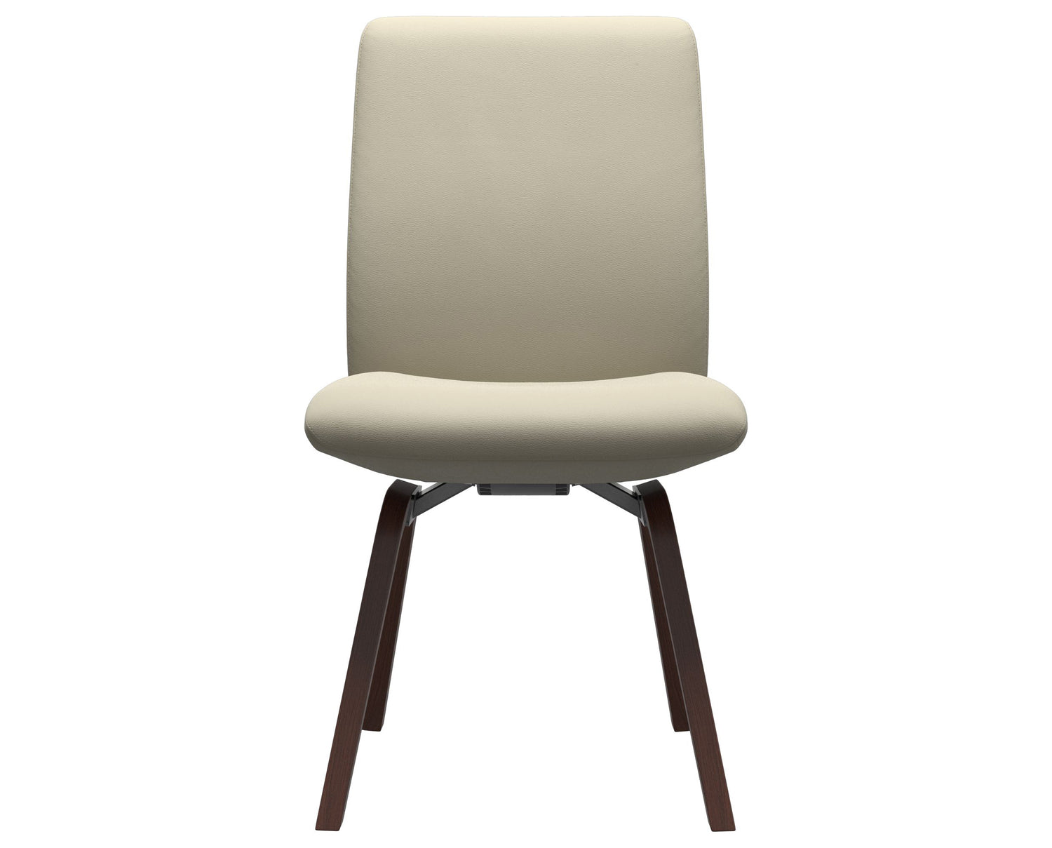 Paloma Leather Light Grey & Walnut Base | Stressless Laurel Low Back D200 Dining Chair | Valley Ridge Furniture