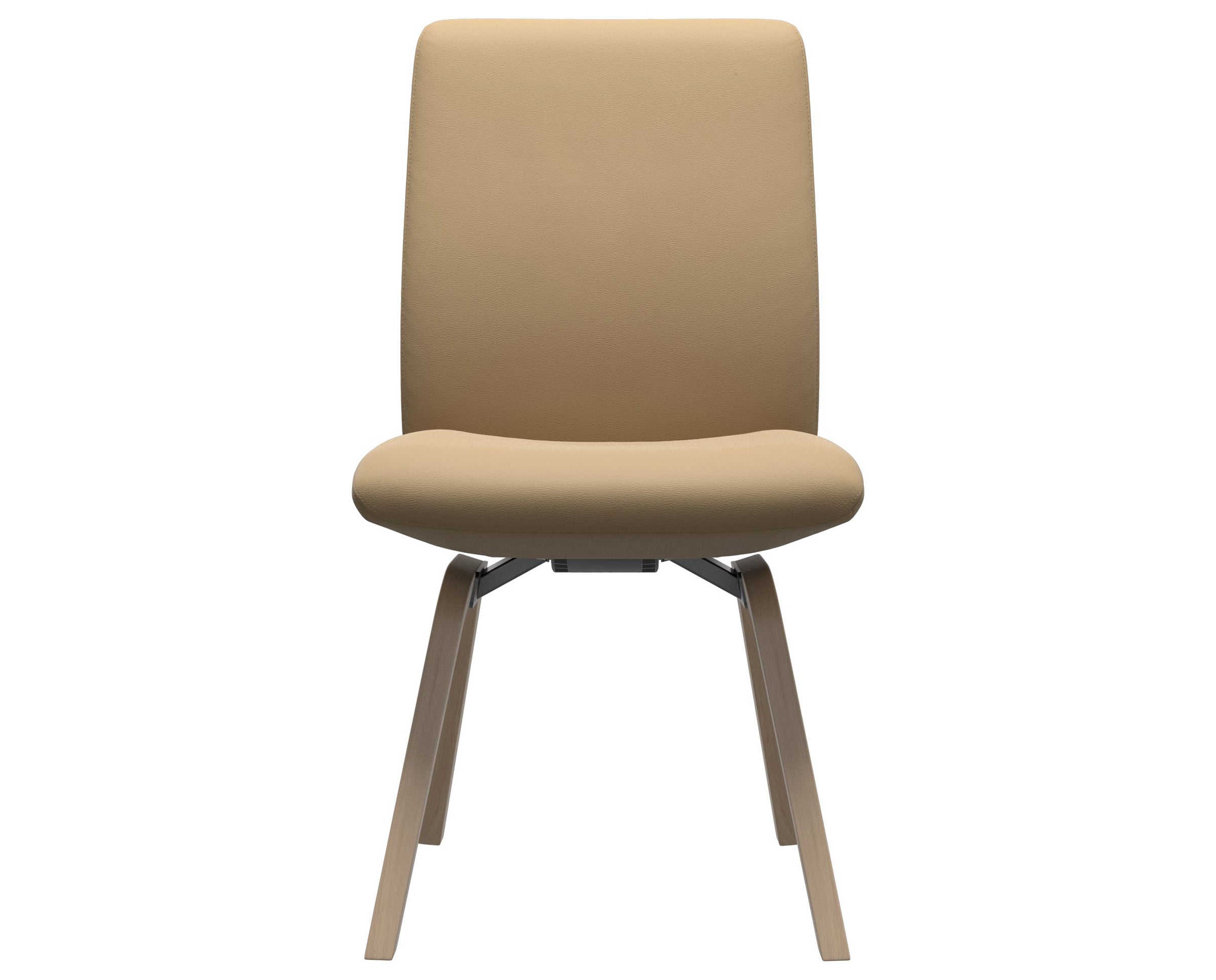 Paloma Leather Sand and Natural Base | Stressless Laurel Low Back D200 Dining Chair | Valley Ridge Furniture