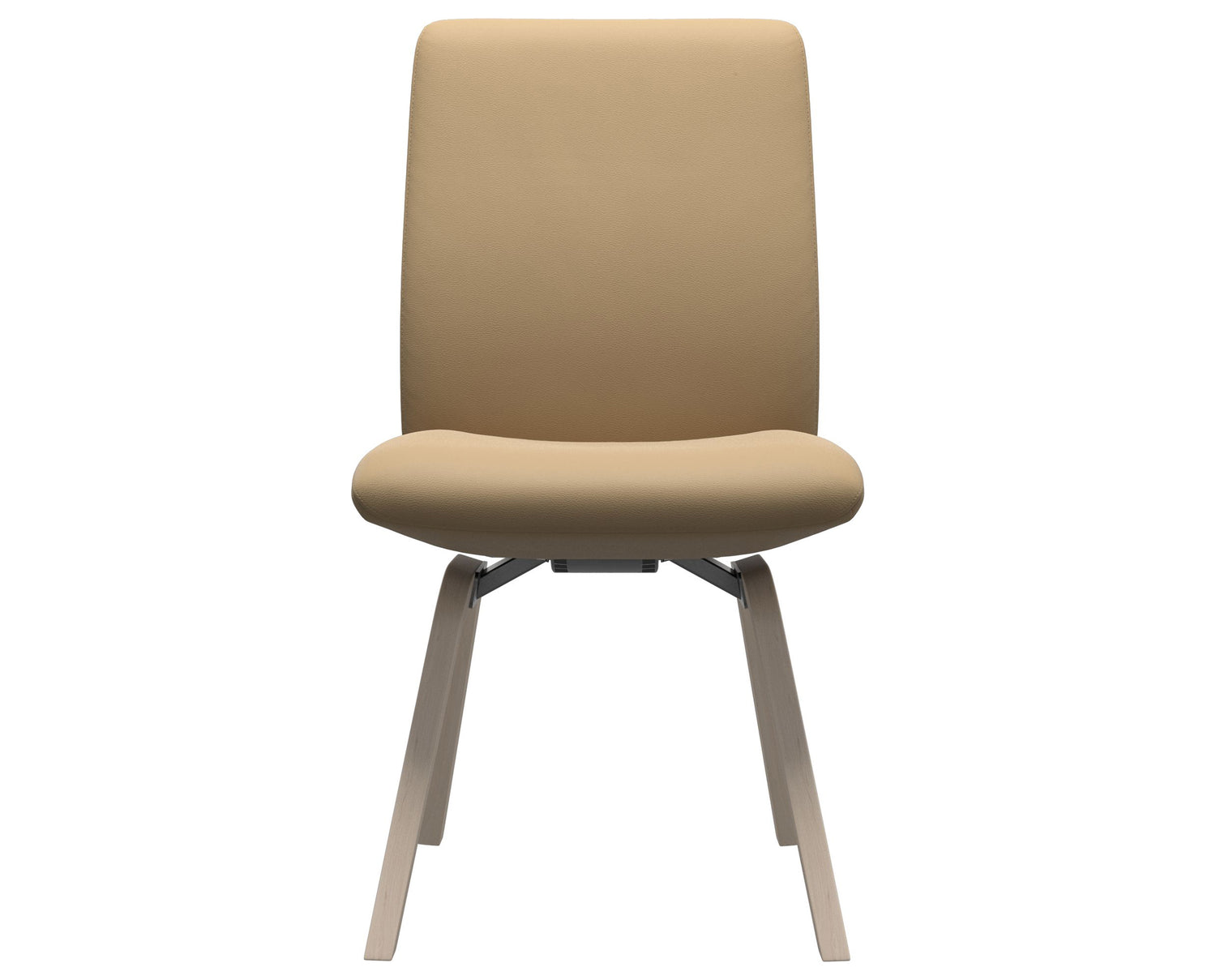 Paloma Leather Sand & Whitewash Base | Stressless Laurel Low Back D200 Dining Chair | Valley Ridge Furniture