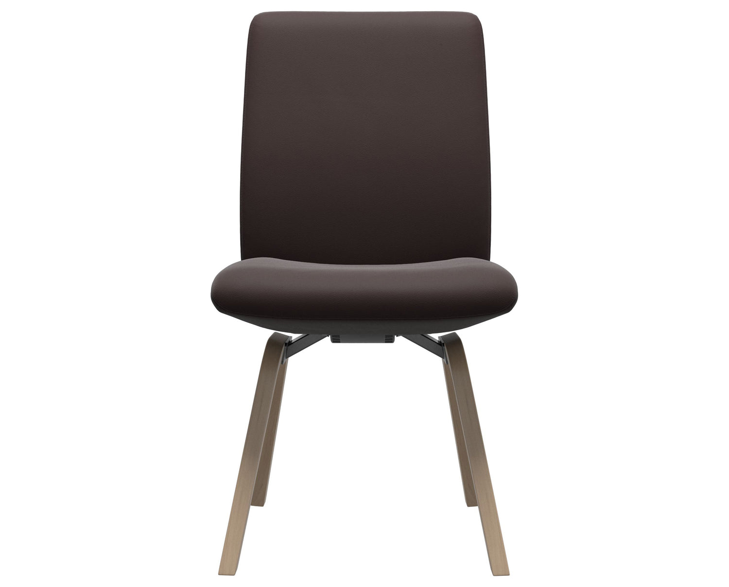 Paloma Leather Chocolate & Natural Base | Stressless Laurel Low Back D200 Dining Chair | Valley Ridge Furniture