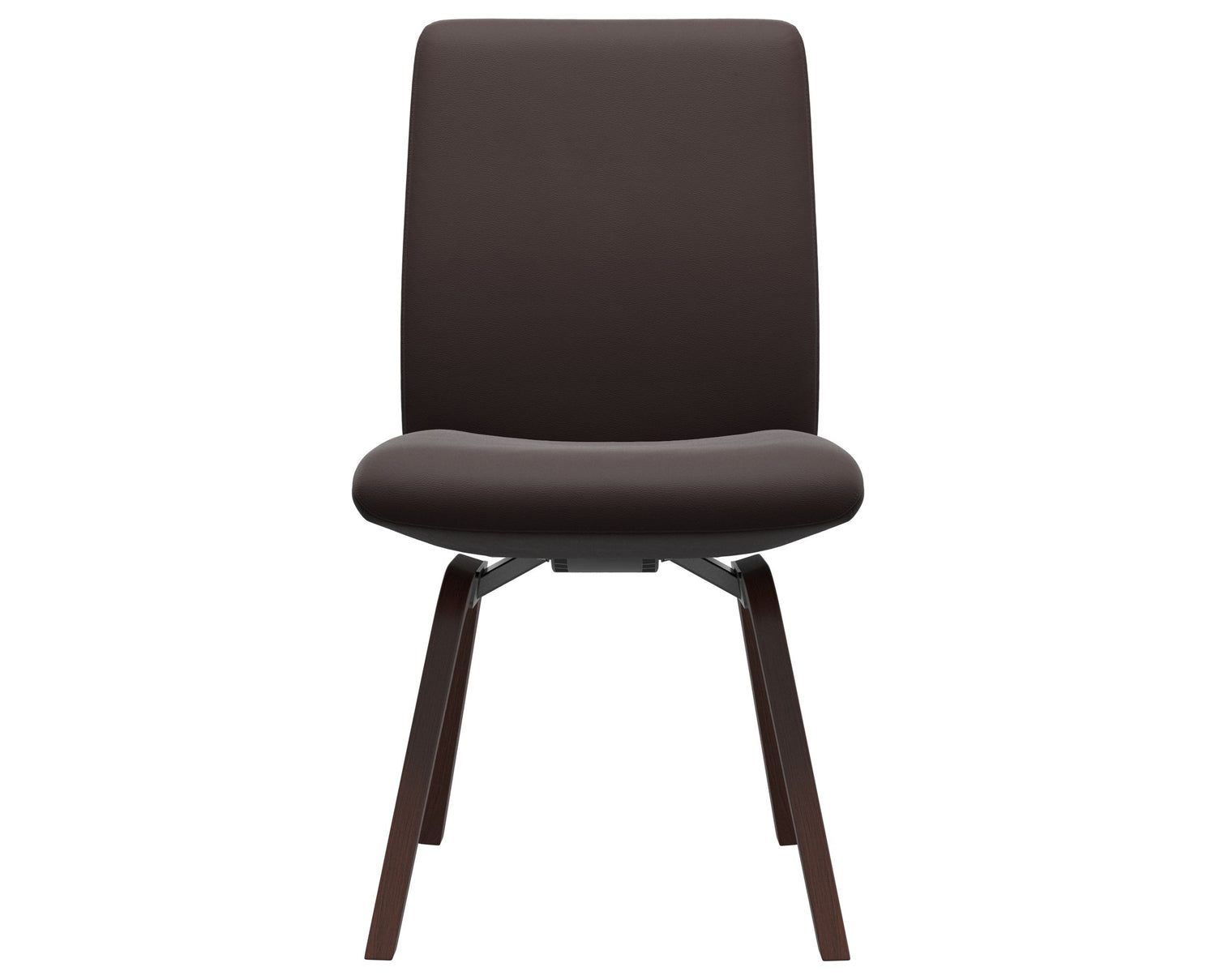 Paloma Leather Chocolate & Walnut Base | Stressless Laurel Low Back D200 Dining Chair | Valley Ridge Furniture