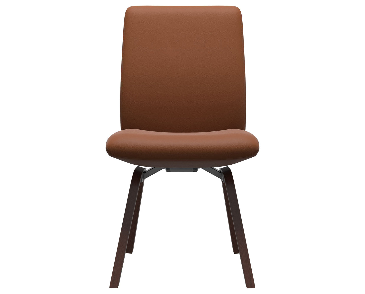 Paloma Leather New Cognac & Walnut Base | Stressless Laurel Low Back D200 Dining Chair | Valley Ridge Furniture